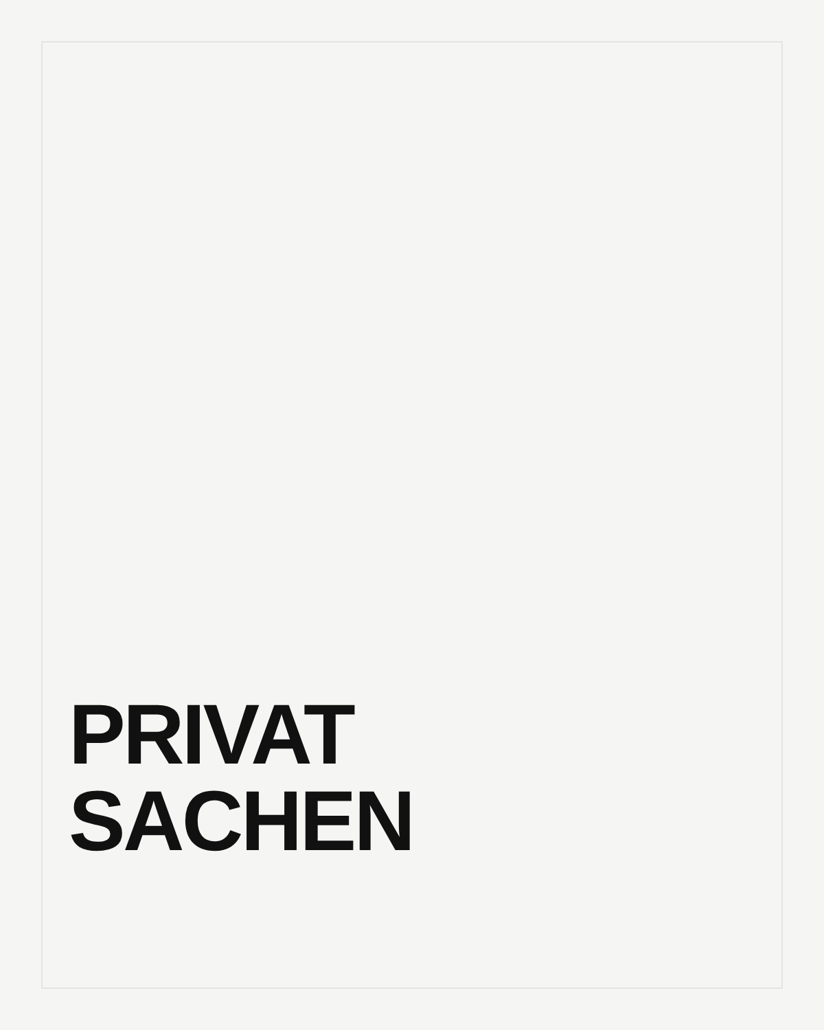 Privatsachen